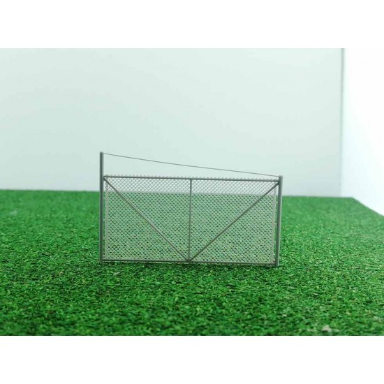 Gate for industry - Chain Link Fence - Scale 1/87 ("HO" Gauge)